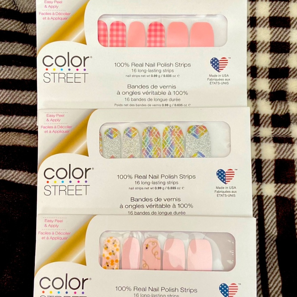 Color Street Nail Strips - set of 3